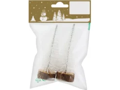 Bäume aus Kunststoff 10 cm Weiß 2 Stück