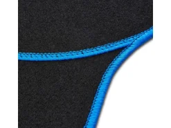 Cartrend Auto-Fußmatte-Set Textil Basic Blau