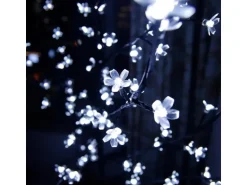 CCLIFE LED Lichterbaum 220cm 240 LEDs Deko Innen und Außen Weihnachtsdeko Kirschblütenbaum Lichterdeko Kaltweiß