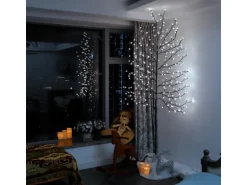 CCLIFE LED Lichterbaum 220cm 240 LEDs Deko Innen und Außen Weihnachtsdeko Kirschblütenbaum Lichterdeko Kaltweiß