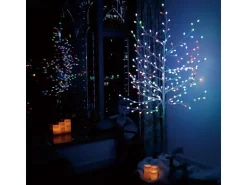 CCLIFE LED Lichterbaum 180cm 200 LEDs Innen und Außen Weihnachtsdeko Kirschblütenbaum Lichterdeko 7 Farben Lichtzyklus