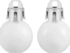 Christbaumkugel-Set Kunststoff Ø 2 cm 36-teilig Weiß