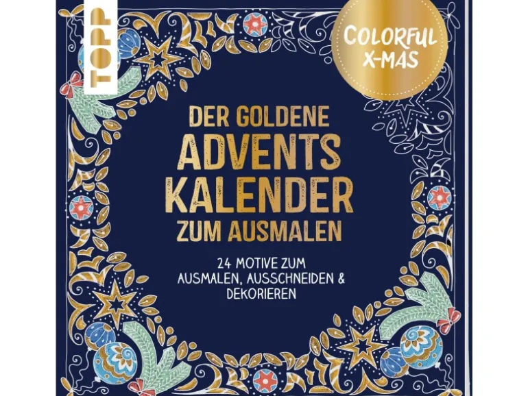 Colorful Christmas - Der Ausmal-Adventskalender
