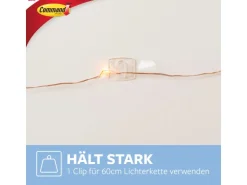 Command Dekorations-Clips-Set Transparent 44 Stück