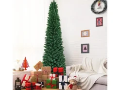 Costway Bleistift Weihnachtsbaum 270cm