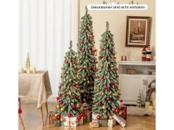 Costway 3er Set Bleistift Weihnachtsbaum Künstlich
