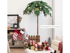 Costway Künstliche Palme Beleuchtet Led Baum mit 813 Spitzen 180 cm