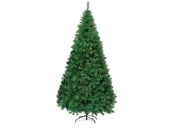 Costway Künstlicher Weihnachtsbaum 210cm 950 PVC Zweige & Klappsystem