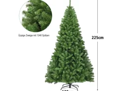 Costway Künstlicher Weihnachtsbaum 225cm Tannenbaum mit Klappsystem