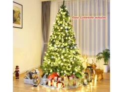 Costway Künstlicher Weihnachtsbaum 225cm Tannenbaum mit Klappsystem