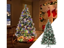 Costway Künstlicher Weihnachtsbaum Led 180cm