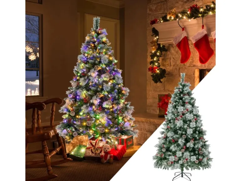 Costway Künstlicher Weihnachtsbaum Led 180cm