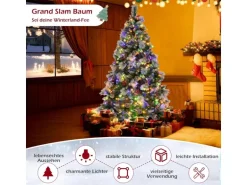 Costway Künstlicher Weihnachtsbaum Led 180cm