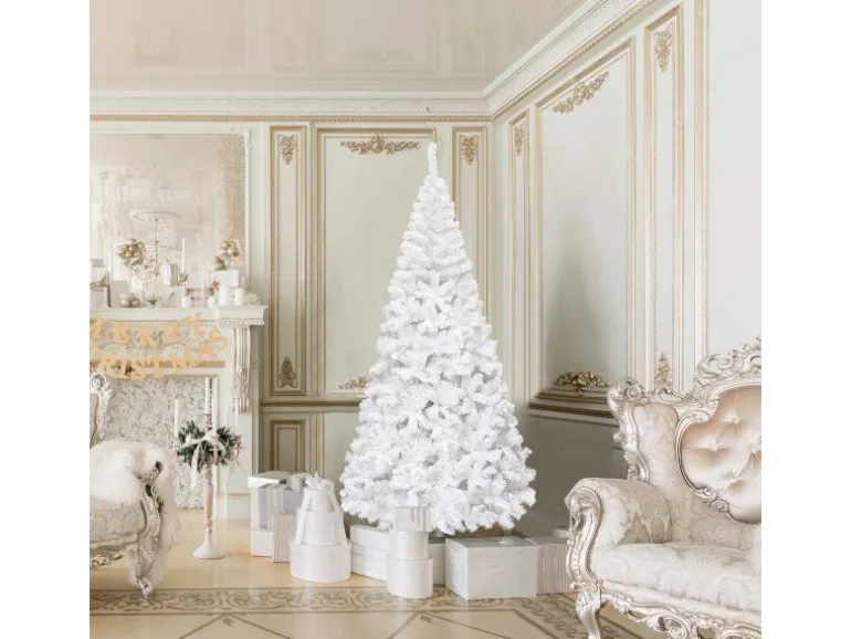 Costway Künstlicher Weihnachtsbaum 210cm mit 950 PVC Nadeln & Ständer