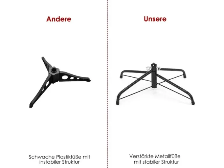 Costway Künstlicher Weihnachtsbaum 210cm mit 950 PVC Nadeln & Ständer