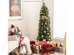 Costway Künstlicher Weihnachtsbaum mit Beleuchtung & 361 Spitzen 150cm
