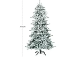 Costway Künstlicher Weihnachtsbaum 210cm Bleistiftbaum 1108 Spitzen