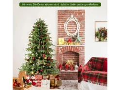 Costway Künstlicher Weihnachtsbaum mit LED-Lichtern 180cm