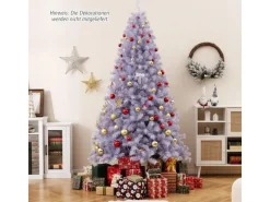 Costway Künstlicher Weihnachtsbaum Tannenbaum Lavendelviolett 225cm