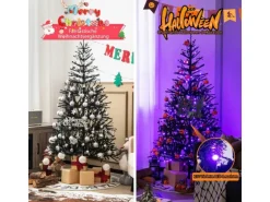 Costway Künstlicher Weihnachtsbaum Beleuchtet 183cm