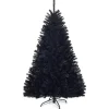 Costway Künstlicher Weihnachtsbaum mit Klappsystem Schwarz 180cm