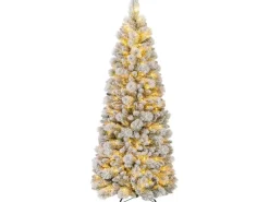 Costway Künstlicher Weihnachtsbaum mit Beleuchtung Tannenbaum 180cm