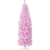 Costway Künstlicher Weihnachtsbaum Bleistift Rosa 180cm