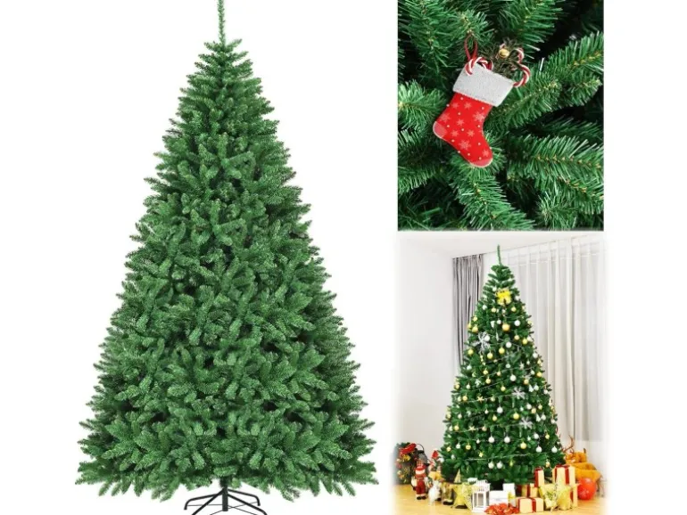 Costway Künstlicher Weihnachtsbaum mit Metallständer 270 cm