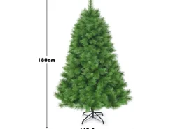 Costway Künstlicher Weihnachtsbaum 180cm mit 586 PVC Zweigen