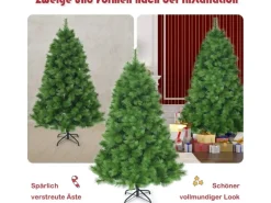 Costway Künstlicher Weihnachtsbaum 180cm mit 586 PVC Zweigen