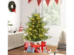 Costway Künstlicher Weihnachtsbaum mit Beleuchtung 135 cm