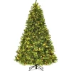 Costway Led Künstlicher Weihnachtsbaum Tannenbaum Geschmückt 240cm