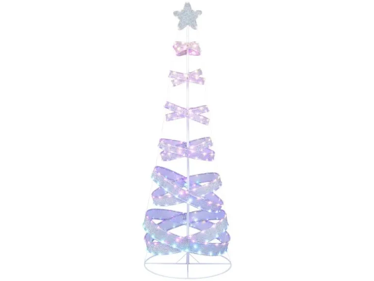 Costway Led Spiral Weihnachtsbaum Beleuchteter Tannenbaum 210cm
