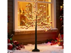 Costway Leuchtbaum mit 480 Leds & 384 Kugeln 150 cm Weihnachtsdeko