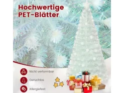 Costway Weihnachtsbaum Künstlich mit Beleuchtung Tannenbaum 180cm