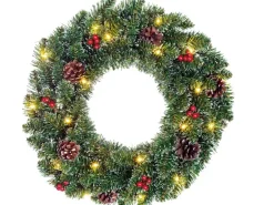 Creston Kranz Grün 20 LED Ø 45 cm