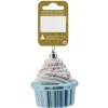 Cupcake zum Hängen Kunststoff 8 cm Blau-Bunt