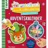 Das Adventskalender-Verbastelbuch für die Allerkleinsten. Schneiden und Kleben. Weihnachtskugeln.