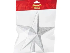 3D-Baumspitze Stern Silber