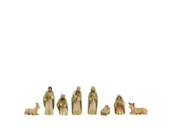 Decoris Weihnachtskrippenset Polyresin 8 Figuren Bunt
