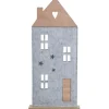 Deko Aufsteller Haus Filz 38 cm 3-fach sortiert