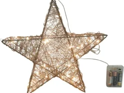 Deko Aufsteller Sterne 1-teilig Champagner