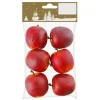 Deko Äpfel aus Kunststoff in Rot-Gelb 6 er Beutel Ø 4,5 cm