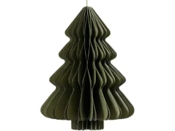 Deko-Anhänger Weihnachtsbaum Papier 15 cm Grün
