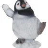 Deko-Figur Lustiger Pinguin mit Schneeball 14 cm