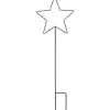 Deko-Gartenstecker Stern Tanne 2-fach sortiert Warmweiß 60 cm x 20 cm