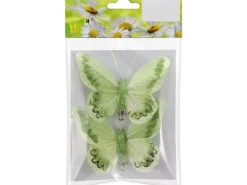 Deko-Klammern mit Schmetterling Grün 2 Stück