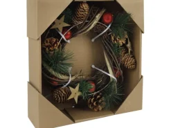 Deko-Kranz Ø 25 cm x 8 cm Mehrfarbig