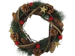 Deko-Kranz Ø 35 cm x 9 cm Mehrfarbig