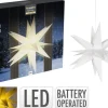 Deko-Leucht-Stern Weiß mit LED - Ø 27 cm